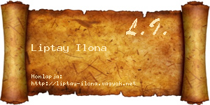Liptay Ilona névjegykártya